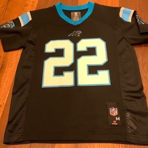 NFL team Carolina Panthers McCaffrey jersey youth medium